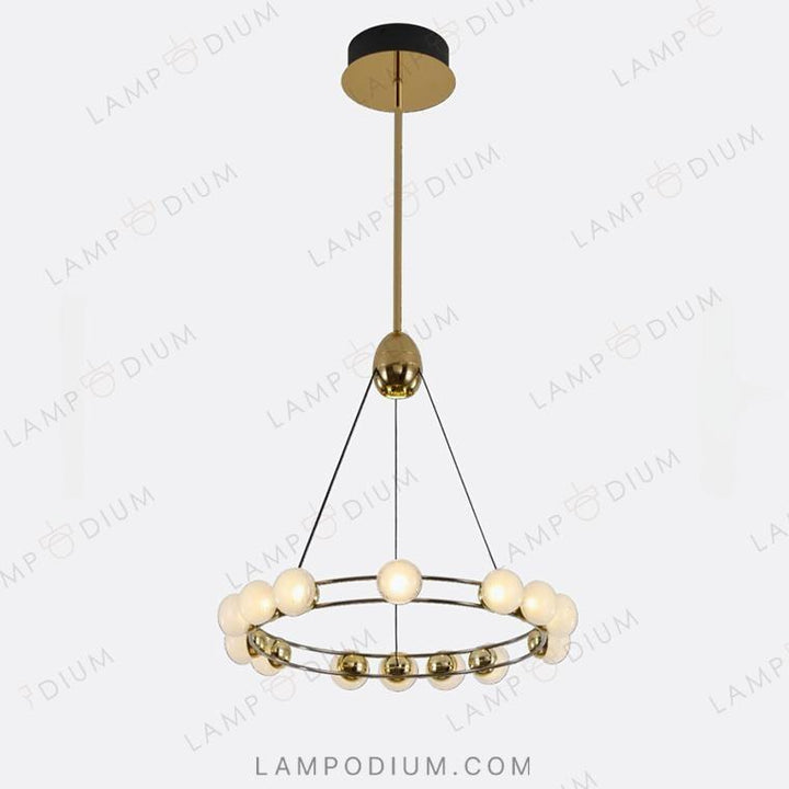 Circular chandeliers and lamps BERRY RING ONE