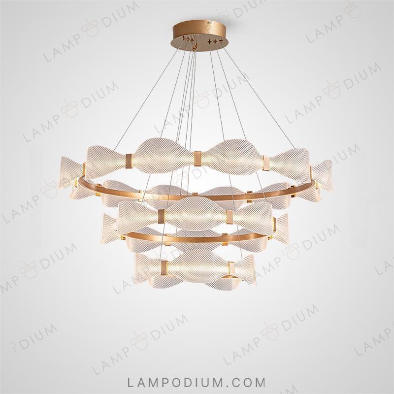 Circular chandeliers and light fixtures BERTINA