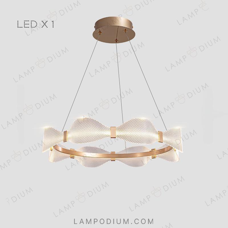 Circular chandeliers and light fixtures BERTINA