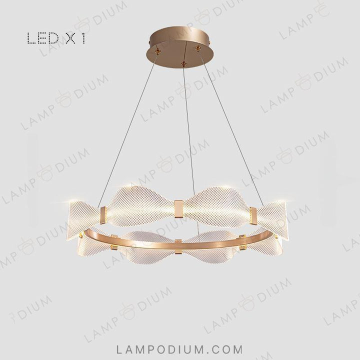 Circular chandeliers and light fixtures BERTINA