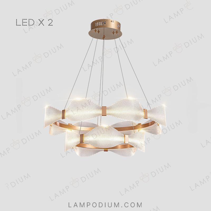 Circular chandeliers and light fixtures BERTINA