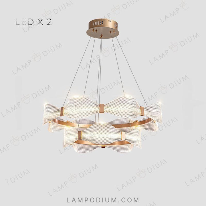 Circular chandeliers and light fixtures BERTINA