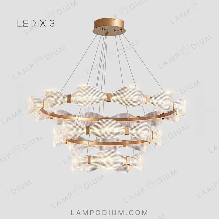 Circular chandeliers and light fixtures BERTINA