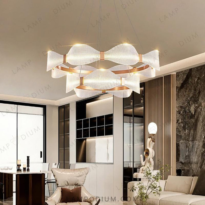 Circular chandeliers and light fixtures BERTINA