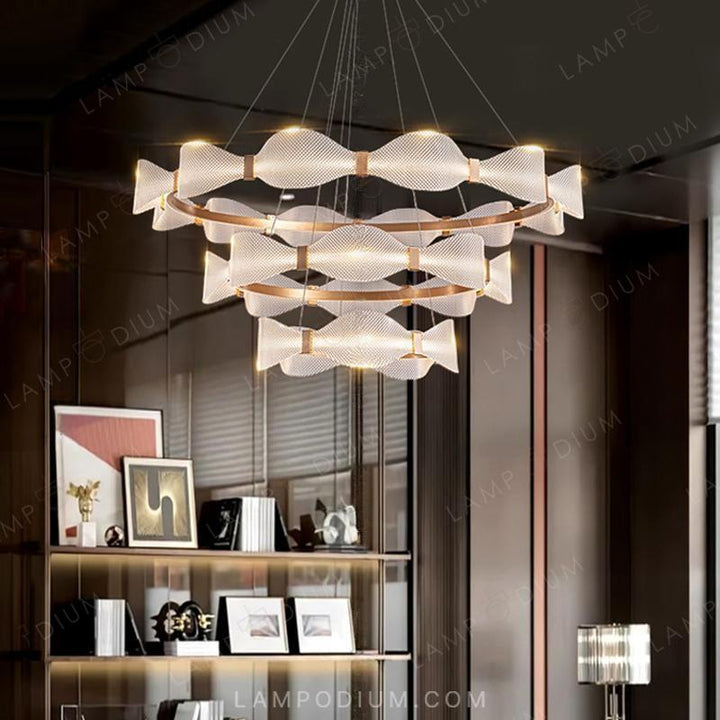 Circular chandeliers and light fixtures BERTINA