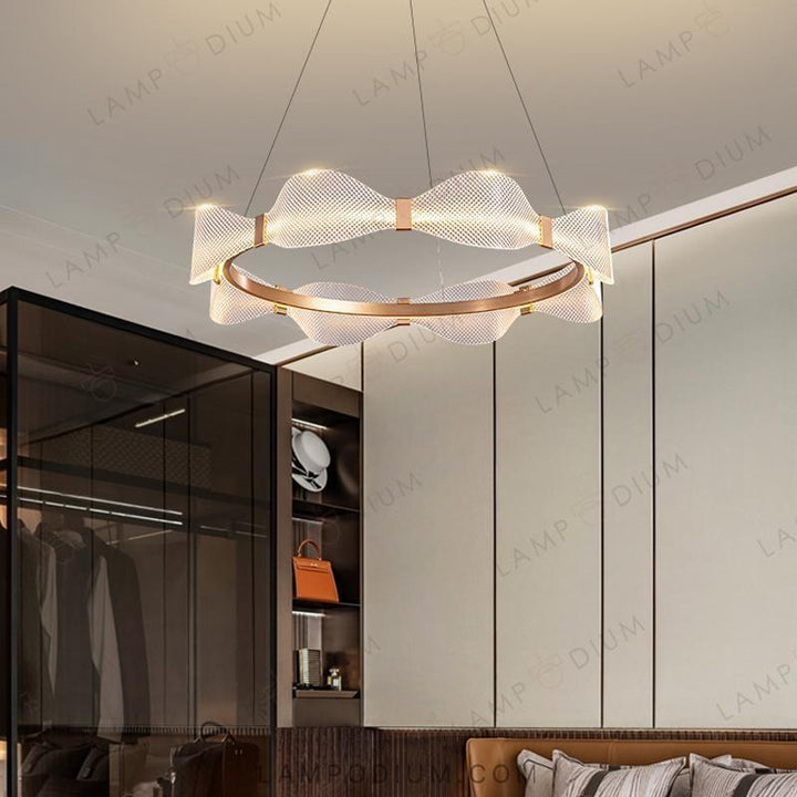 Circular chandeliers and light fixtures BERTINA