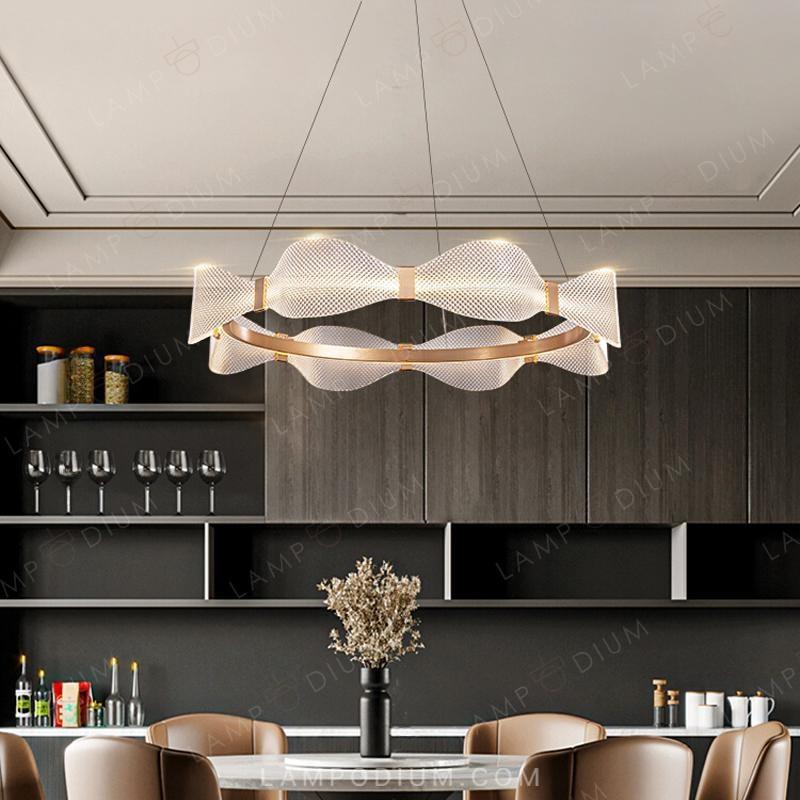 Circular chandeliers and light fixtures BERTINA