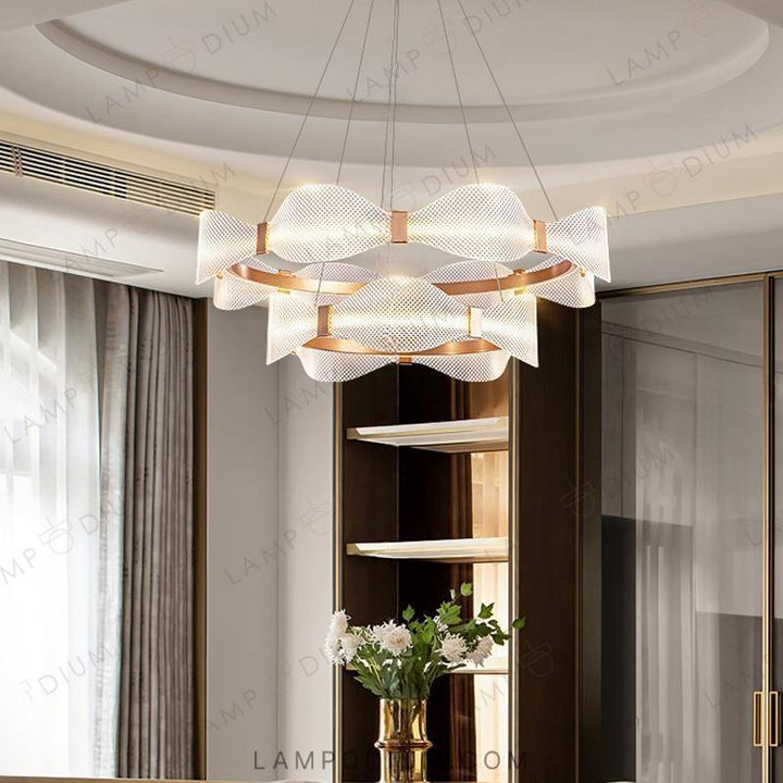 Circular chandeliers and light fixtures BERTINA