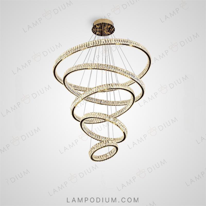 Circular chandeliers and light fixtures BERTOLDA B CAS