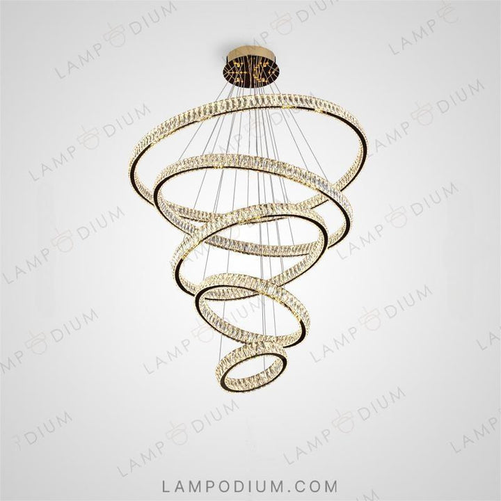 Circular chandeliers and light fixtures BERTOLDA B CAS