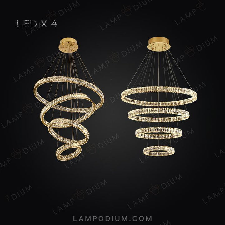 Circular chandeliers and light fixtures BERTOLDA B CAS