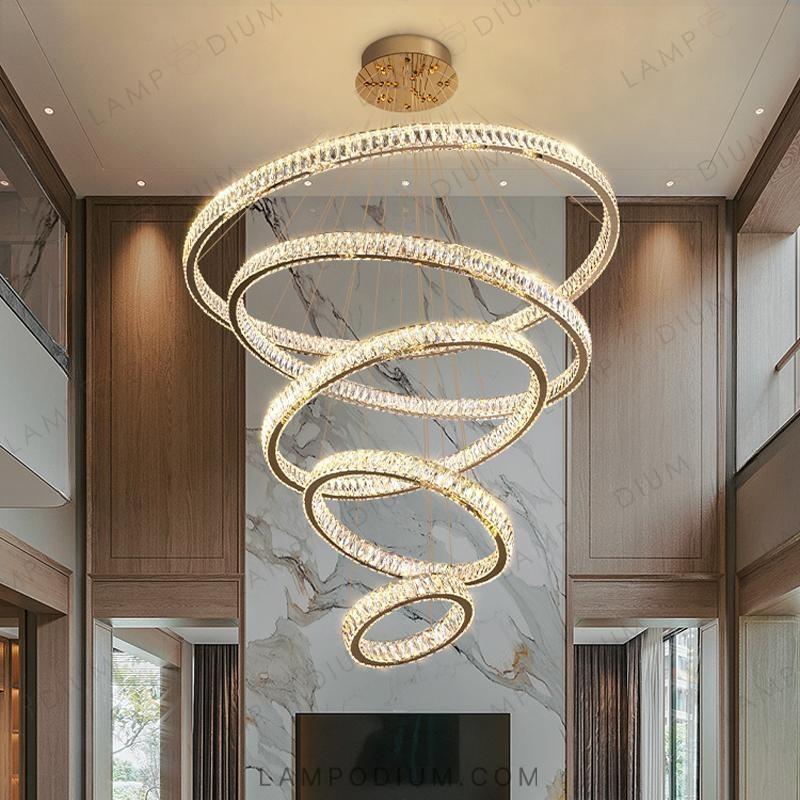 Circular chandeliers and light fixtures BERTOLDA B CAS