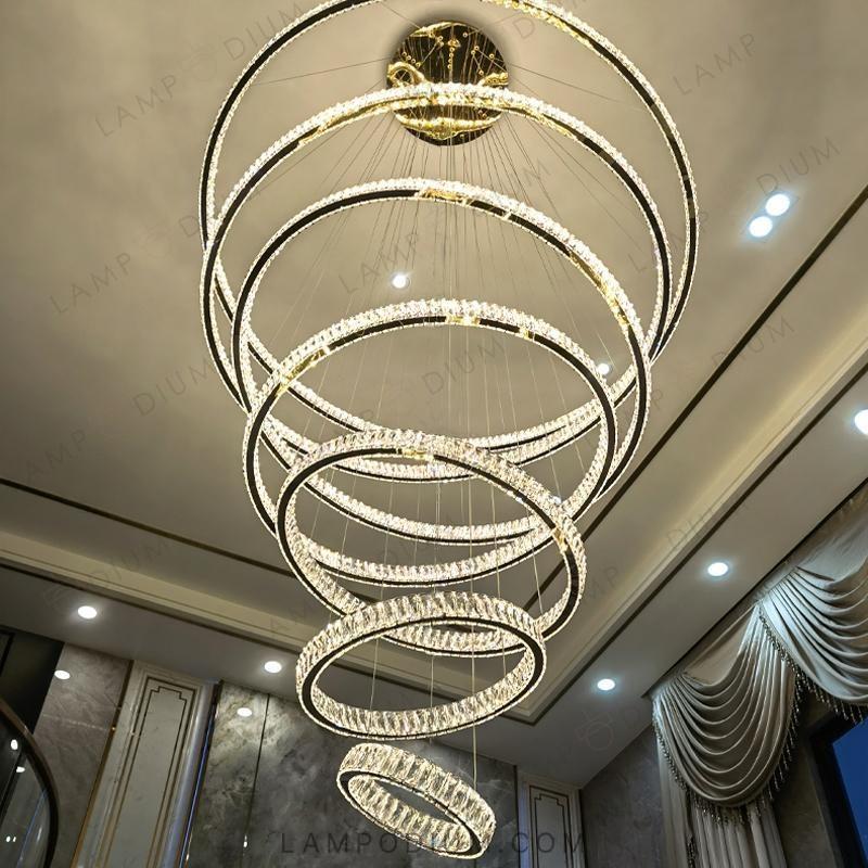 Circular chandeliers and light fixtures BERTOLDA B CAS