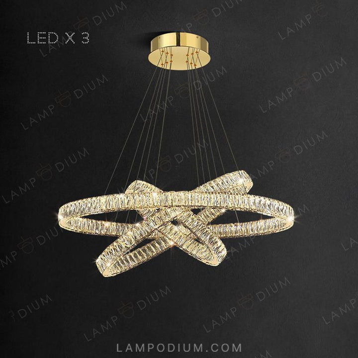 Circular chandeliers and light fixtures. BERTOLDA B LUX