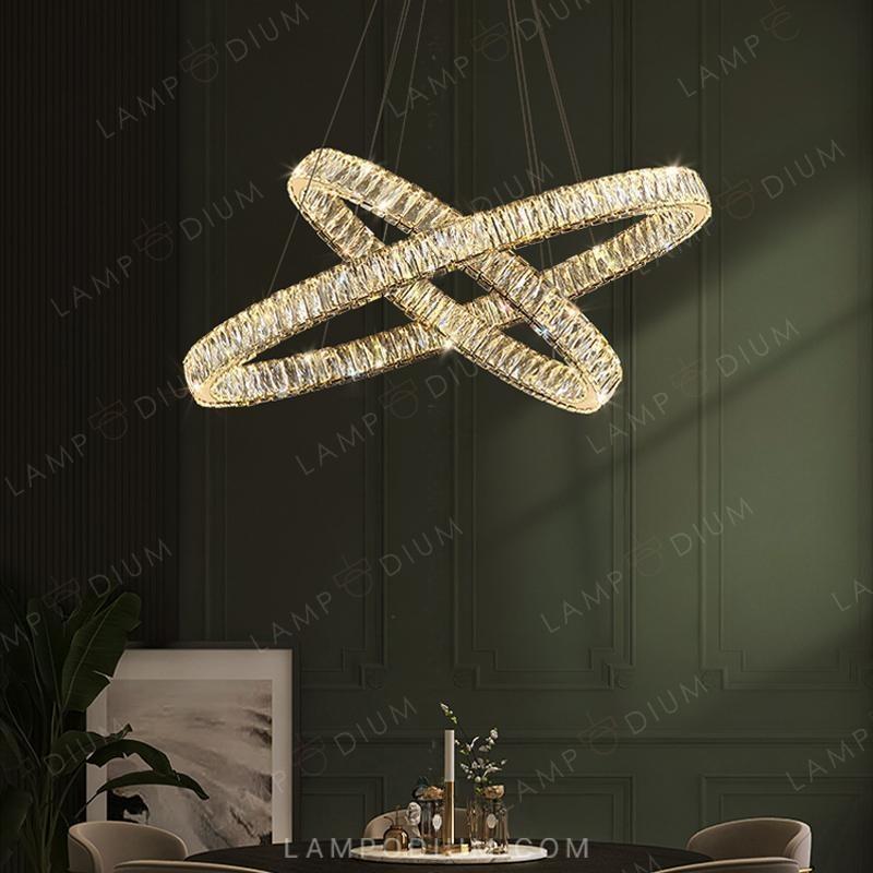 Circular chandeliers and light fixtures. BERTOLDA B LUX