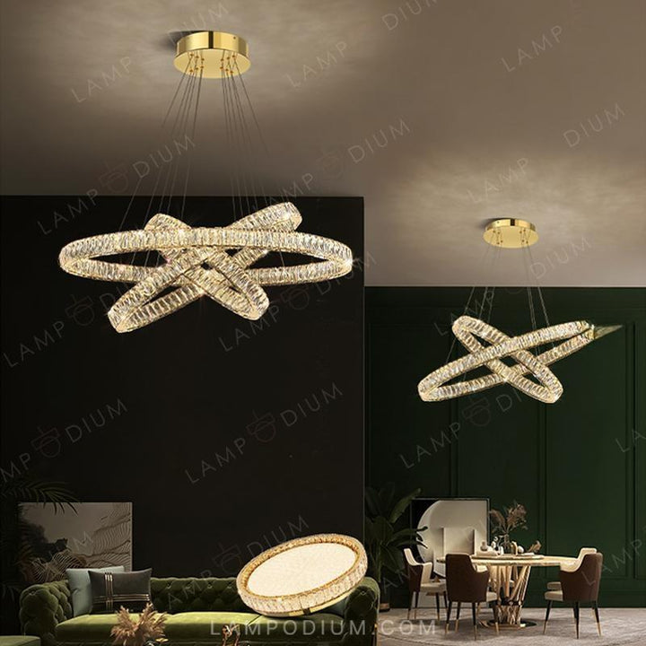 Circular chandeliers and light fixtures. BERTOLDA B LUX