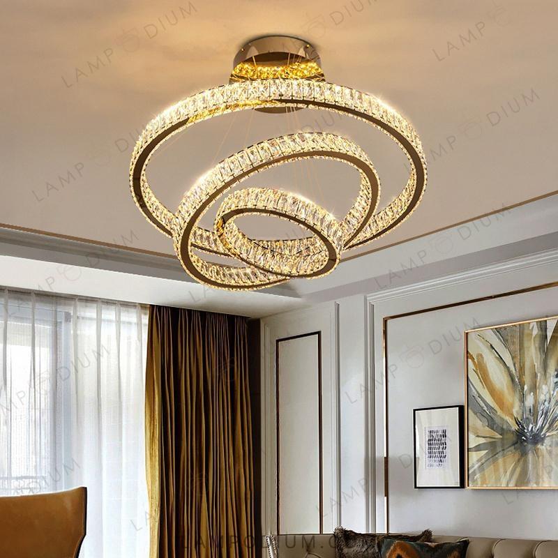 Circular chandeliers and light fixtures BERTOLDA B