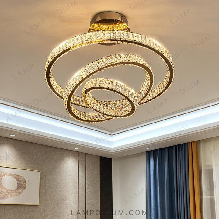 Circular chandeliers and light fixtures BERTOLDA B