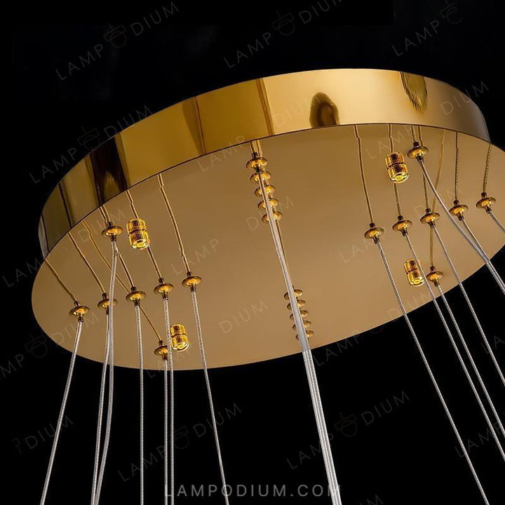 Circular chandeliers and lighting fixtures BERTOLDA COMBO