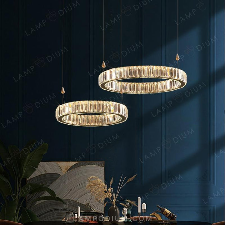 Circular chandeliers and lamps BERTOLDA L