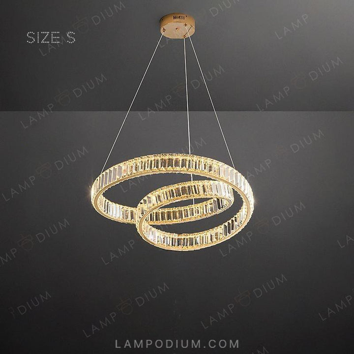 Circular chandeliers and lamps BERTOLDA S