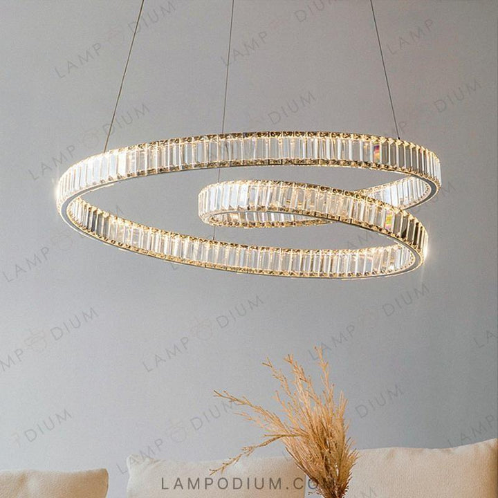 Circular chandeliers and lamps BERTOLDA S