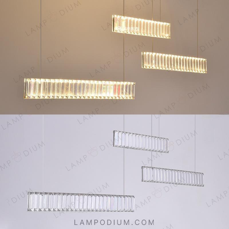 Linear, row luminaire BERTOLDA TRIO