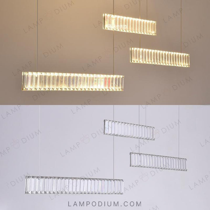 Linear, row luminaire BERTOLDA TRIO