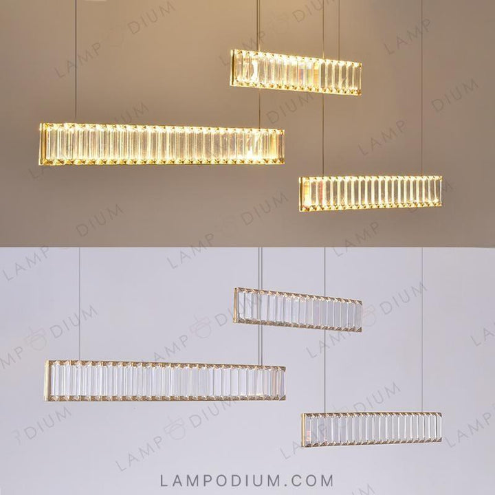 Linear, row luminaire BERTOLDA TRIO