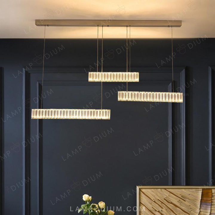 Linear, row luminaire BERTOLDA TRIO