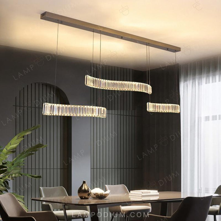 Linear, row luminaire BERTOLDA TRIO