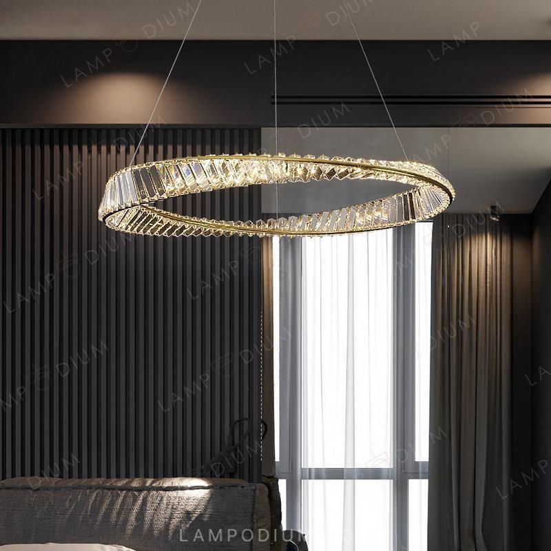 Circular chandeliers and light fixtures BERTOLDA X