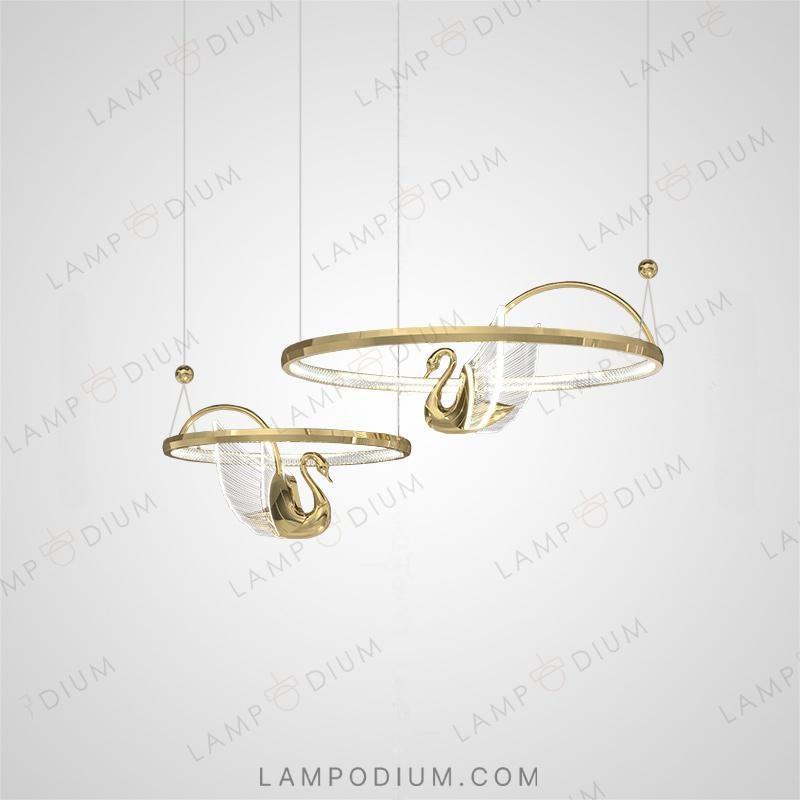 Circular chandeliers and lamps BIRDIE LUX