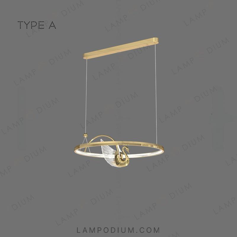 Circular chandeliers and lamps BIRDIE LUX