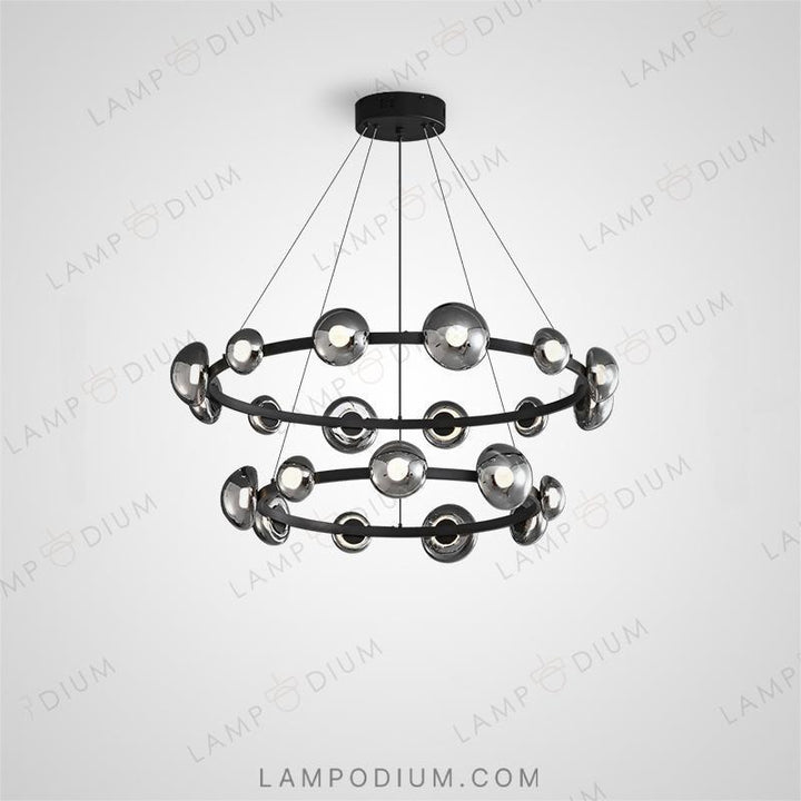 Circular chandeliers and lamps BOOSTER