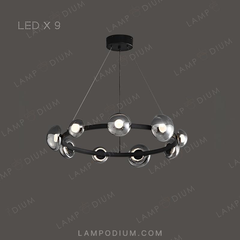 Circular chandeliers and lamps BOOSTER