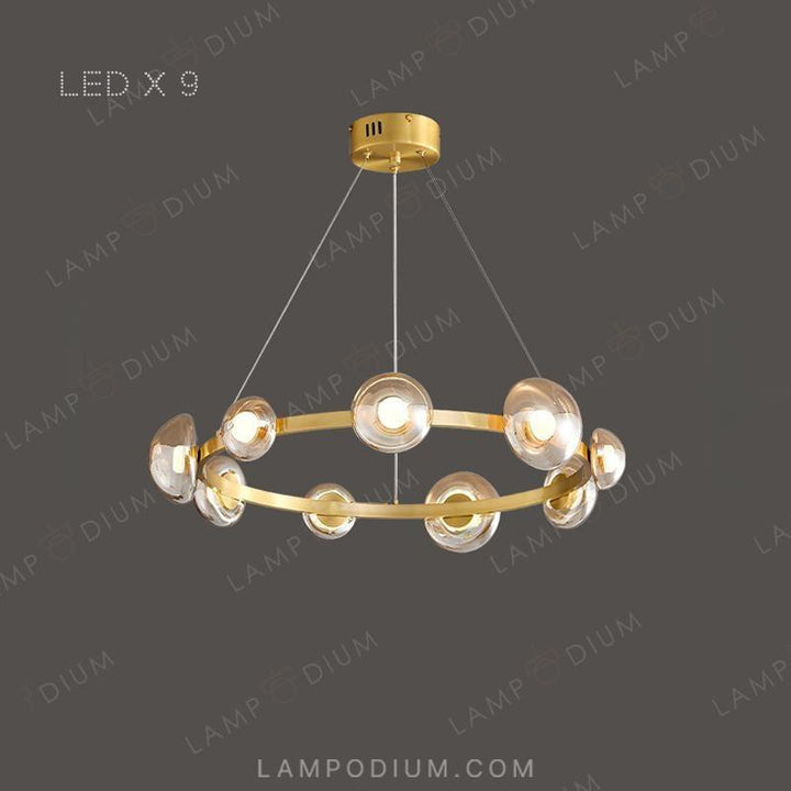 Circular chandeliers and lamps BOOSTER