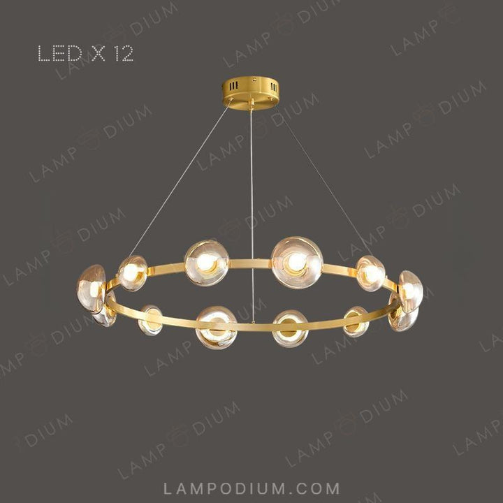 Circular chandeliers and lamps BOOSTER