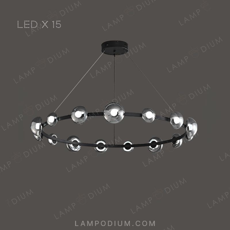 Circular chandeliers and lamps BOOSTER