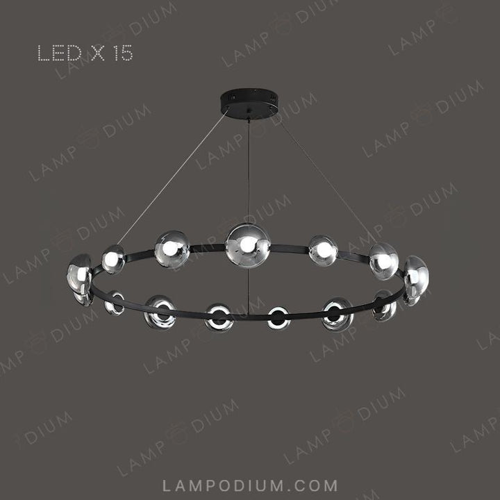 Circular chandeliers and lamps BOOSTER