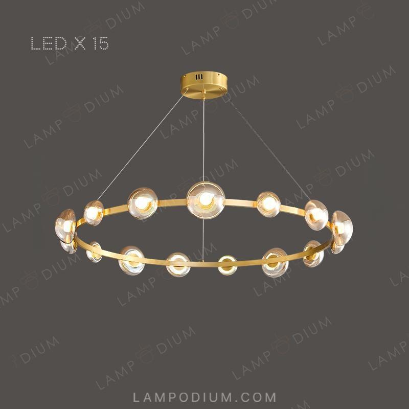 Circular chandeliers and lamps BOOSTER