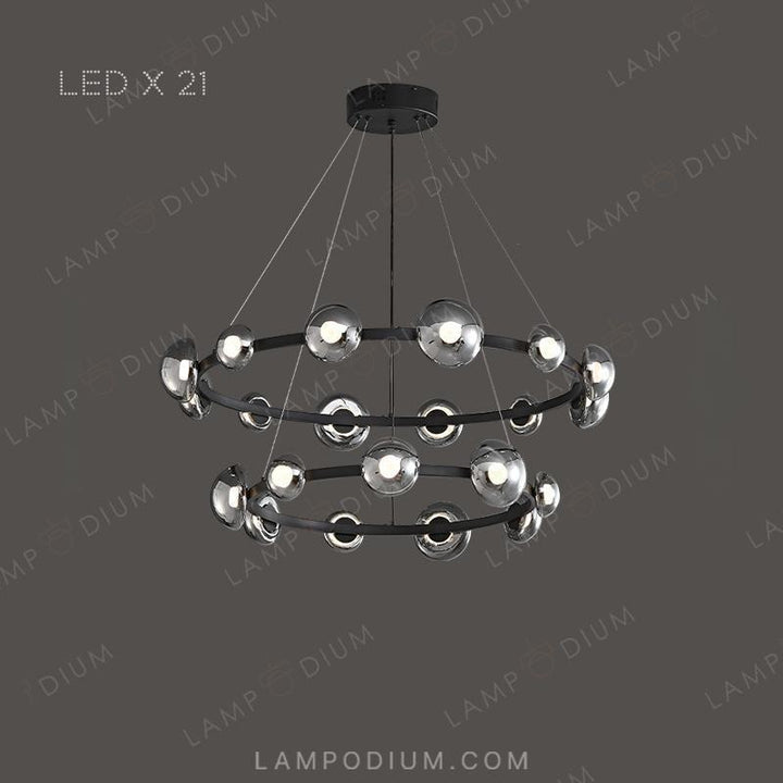 Circular chandeliers and lamps BOOSTER