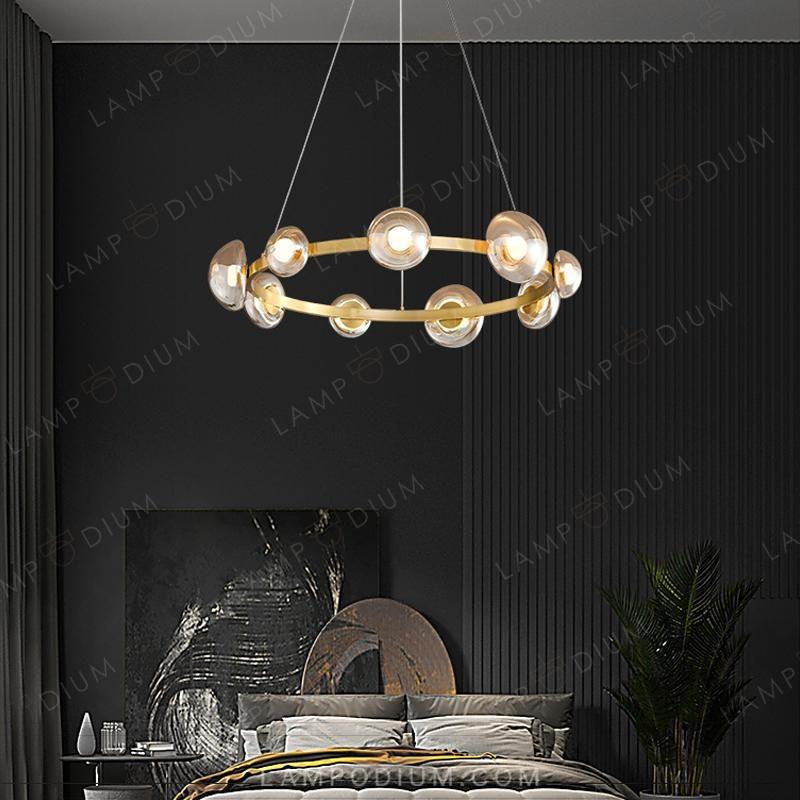 Circular chandeliers and lamps BOOSTER