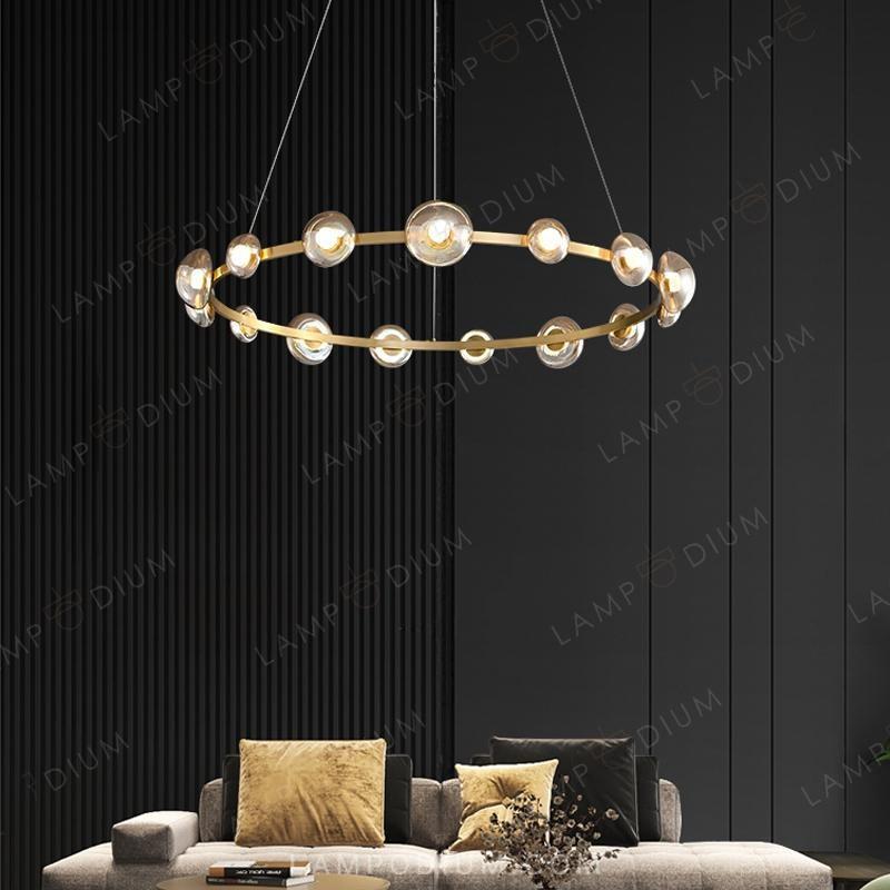 Circular chandeliers and lamps BOOSTER