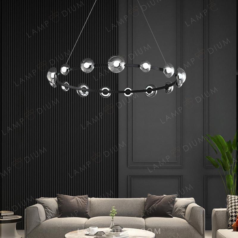 Circular chandeliers and lamps BOOSTER