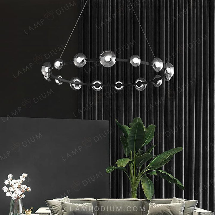 Circular chandeliers and lamps BOOSTER