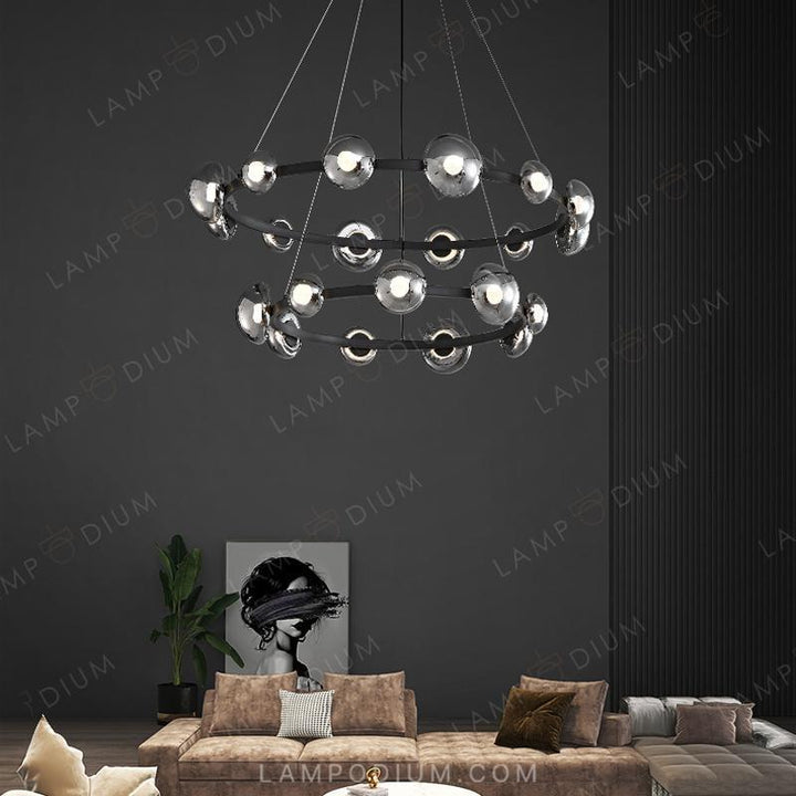 Circular chandeliers and lamps BOOSTER