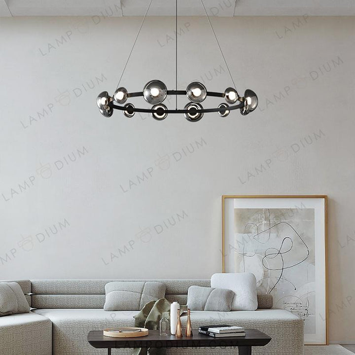 Circular chandeliers and lamps BOOSTER