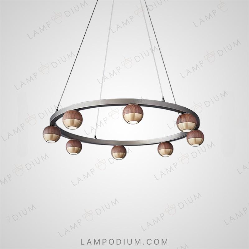 Circular chandeliers and light fixtures BRENN RING