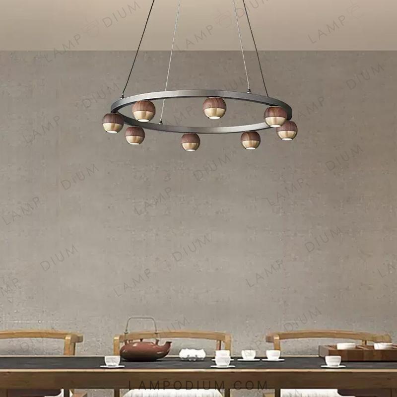 Circular chandeliers and light fixtures BRENN RING